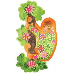 [SDD665] Floral Baby Orangutan - Sweet Dixie Cutting Die