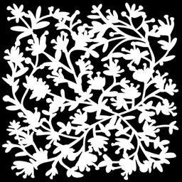 [TCW956s] 6x6 Stencil Viney Flowers