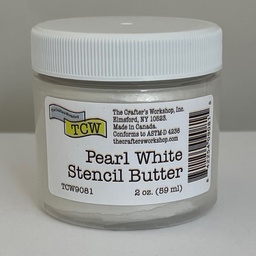 [TCW9081] Pearl White Stencil Butter 2oz