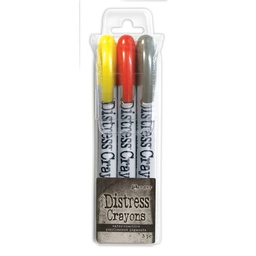 [TSHK81111] Tim Holtz Distress Halloween Pearl Crayons Set 3 - Limited Edition