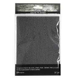 [TSHK81135] Tim Holtz Black Woodgrain Cardstock - Limited Edition