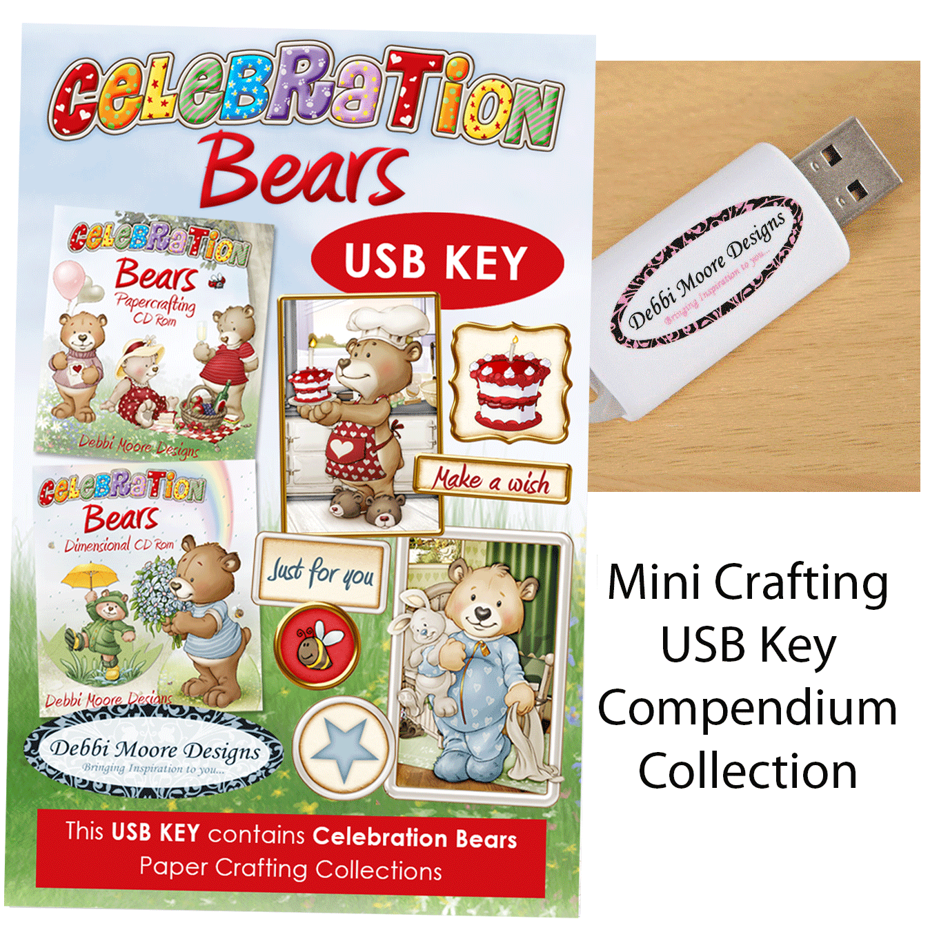 Celebration Bears Crafting Compendium USB