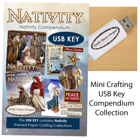 [DMUSB068] Nativity USB Crafting Compendium USB Key Collection