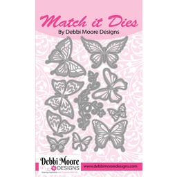[DMMI121] Match It Die - Butterfly Whispers Metal Die and Forever Code for Paper Pack