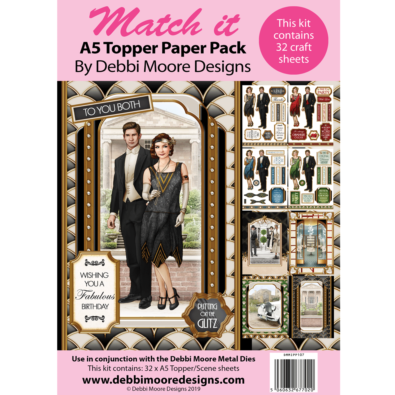 [DMMIPP107] Match it Paper Pack - Art Deco Couple Age of Elegance