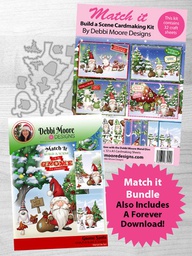 [DMMI155-DMMIPP155] Match It - Build A Scene I'll be Gnome for Christmas Die, Pad, Forever Code Set - DMMI155-DMMIPP155