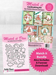 [DMMI150-DMMIPP150] Match It - Build A Scene Christmas Robin Die, Pad, Forever Code Set