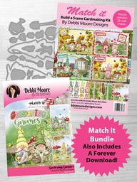 [DMMI160-DMMIPP160] Match It - Build A Scene Gardening Gnomes Die, Pad, Forever Code Set - DMMI160-DMMIPP160