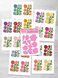 [DMMI162] Mini Match It - Gardenia Die and Flower Sheets with Forever Code