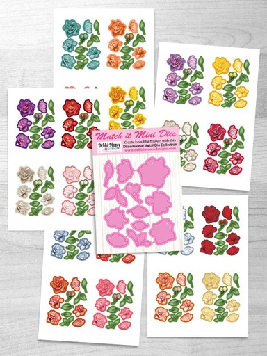 Match It Gardenia Mini Die & Flower Sheets with Forever Code