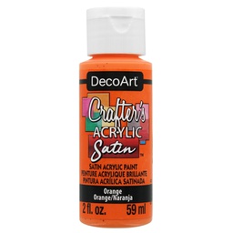[CLDADCAS06-2OZ] Orange 2oz Crafters Acrylic Satin