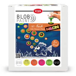 [VD800199200] Blob Paint Kit &quot;Fish&quot; 6 Paints 6 x 90 ml 
