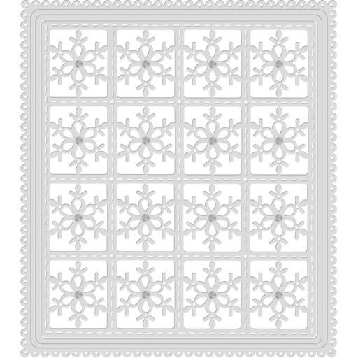 Sweet Dixie Snowflake Background die set