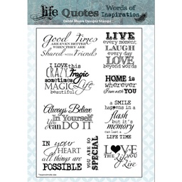 [DMNS043] Debbi Moore Designs Life Quote Stamps Believe in Yourself