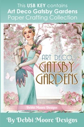 [DMUSB648] Art Deco Gatsby Garden USB Key