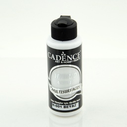 [CA741302] White 120 ml Hybrid Acrylic Paint For Multisurfaces