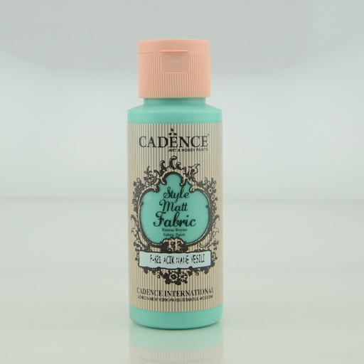 Cadence Style Matt Fabric Paint - Light Mint Green (59ml)