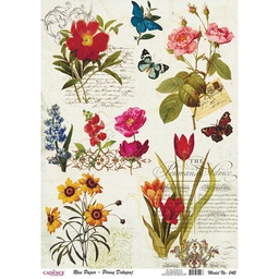 [CA725067] Rice Decoupage Paper - Victorian Botanical
