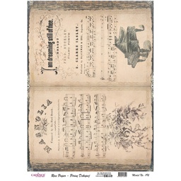 [CA728990] Rice Decoupage Paper - Song Music