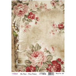 [CA737183] Rice Decoupage Paper - Pearls and Roses
