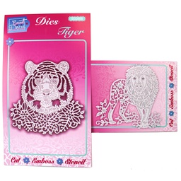 [CC0204] Floral Lion and Tiger Sweet Dixie  Die Set