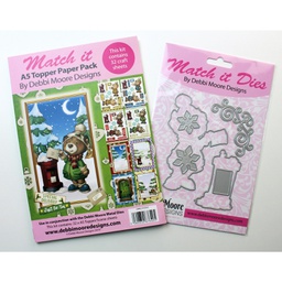 [SS032] Match It Christmas Bears Paper Pack, Die Set and Forever Code - Post