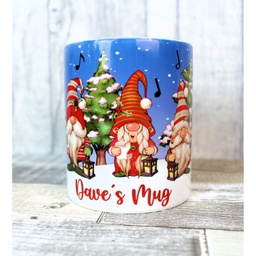 [DMMUG001] Personalised Christmas Gnome Mug