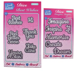 [CC0294] Sweet Dixie Words and Phrases Die Set