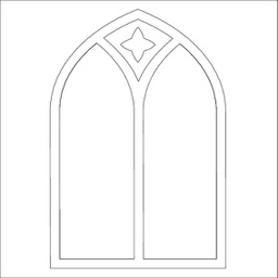 [CDSTCH-02] Church Window - MajeMask Stencil