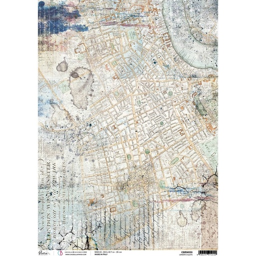 Ciao Bella Paper - London's Alleys A3 rice paper (SINGLE Sheet)