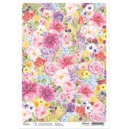 [CBRP238] Sparrow Hill Blossom - Ciao Bella Piuma Rice Paper A4 - 5 pack