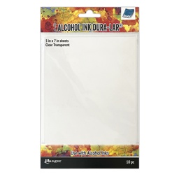 [TAC81074] Tim Holtz Alcohol Ink Dura - Lar® Clear Transparent Surface  (10 Sheets, 5 x 7)