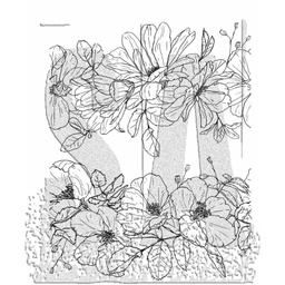 [AGCMS461] Floral Trims - Tim Holtz Stamp