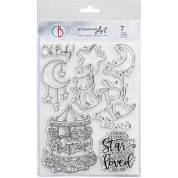 [CBPS8100] Ciao Bella Lullabys Carouse 6&quot; x 8&quot; Stamp Set  
