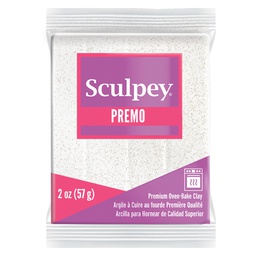 [CLSCPE025057] Sculpey Premo 2oz Frost White Glitter