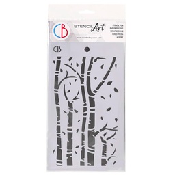 [CBMS057] Ciao Bella Texture Stencil 5&quot; x 8&quot; - Birch Trees