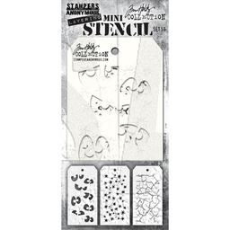[AGMST056] Tim Holtz Stampers Anonymous Mini Layering Stencil Set #56