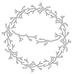 [CDSTTW-02] Twiggy Wreath - MajeMask Stencil