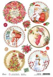 [CBRP382] December merry days - Ciao Bella Piuma Rice Paper A4 - 5 pack