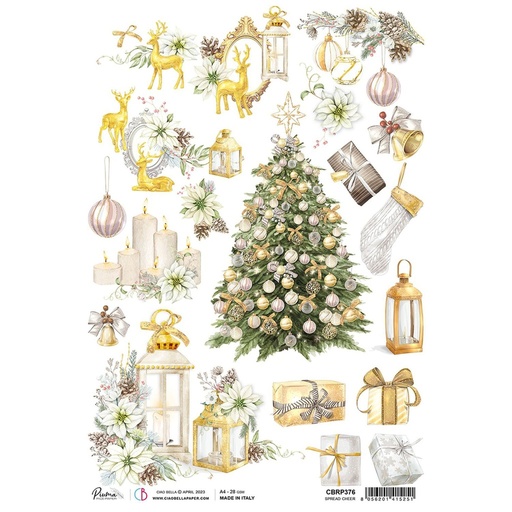 Spread Cheer - Ciao Bella Piuma Rice Paper A4 - Single Sheet