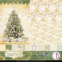 [CBT069] Ciao Bella Paper Sparkling Christmas 12&quot; x 12&quot; Patterns Pad