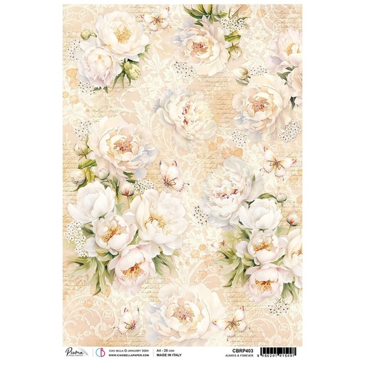 Ciao Bella Paper - Always & Forever A4 Rice Paper (Single Sheet)