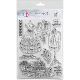 [CBPS8084] Clear Stamp Set 6&quot;x8&quot;Just married