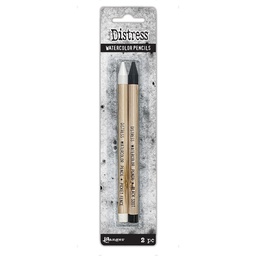 [TDH83573] Tim Holtz® Distress Watercolour Pencils black and white 2 pack