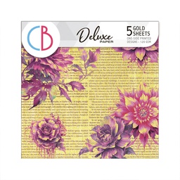 [CBDG009] Ciao Bella Ethereal Deluxe Paper Gold 6&quot;x6&quot;