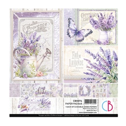 [CBH074] Ciao Bella Morning in Provence Paper Pad 8&quot;x8&quot; 12/Pkg