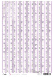 [CBRP417] Ciao Bella Rice Paper A4 Piuma Purple Fields(5 sheets)