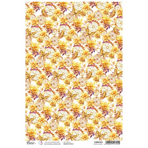 Ciao Bella Paper - Mystic Purple A4 rice paper (SINGLE Sheet)