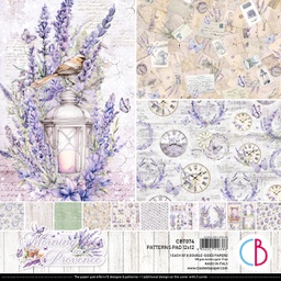 [CBT074] Ciao Bella Morning in Provencel Patterns Pad 12&quot;x12&quot;