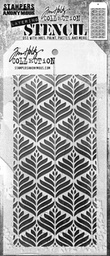 [AGTHS181] Deco Leaf Tim Holtz Layering Stencil